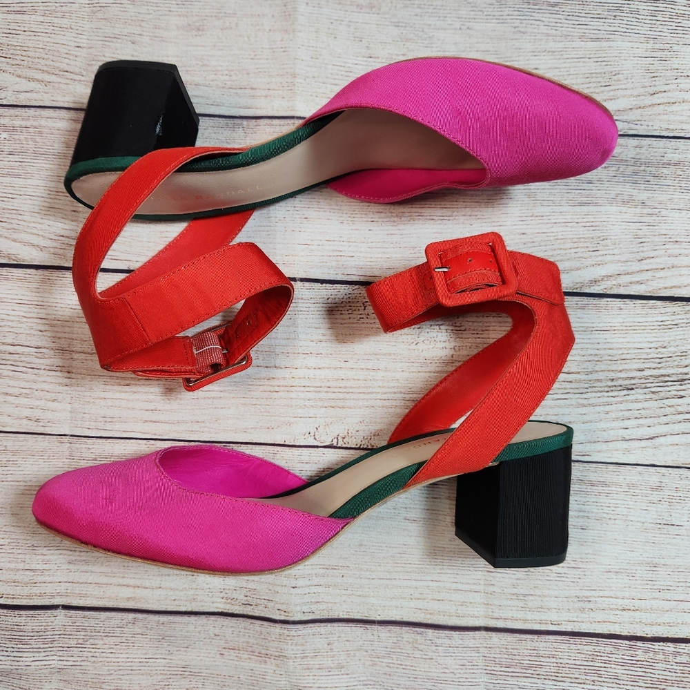Loeffler Randall Pink and Red Heels